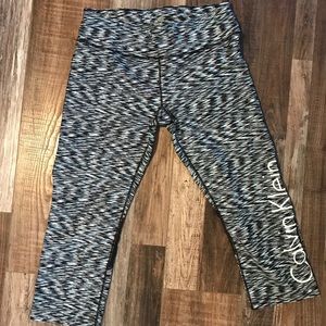 Calvin Klein crop and mesh leggings